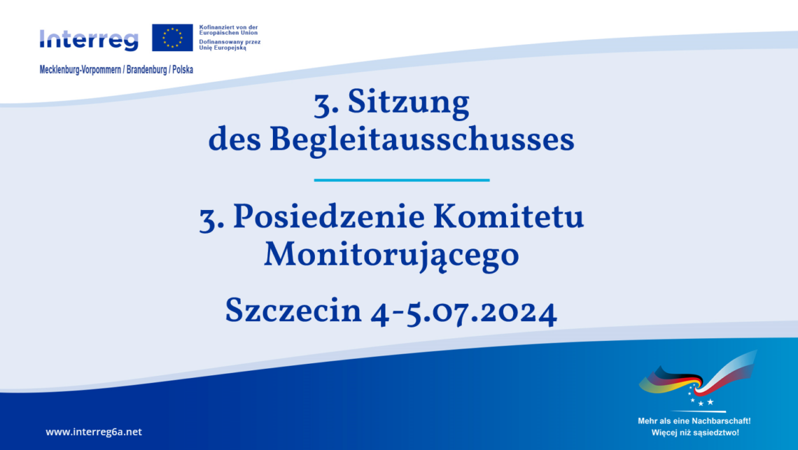 Die formale und qualitative Bewertung der Anträge, die im Rahmen des 3. Calls in den Spezifischen Ziele 4.2 Bildung und 4.6 Kultur und nachhaltiger Tourismus eingereicht wurden, ist abgeschlossen.  Anfang Juli wird der Begleitausschusses auf seiner Sitzung in Stettin über die Auswahl der zu fördernden Projekte entscheiden. Wir werden Sie auf unser Website mit einer Neuigkeit über das Ergebnis informieren.